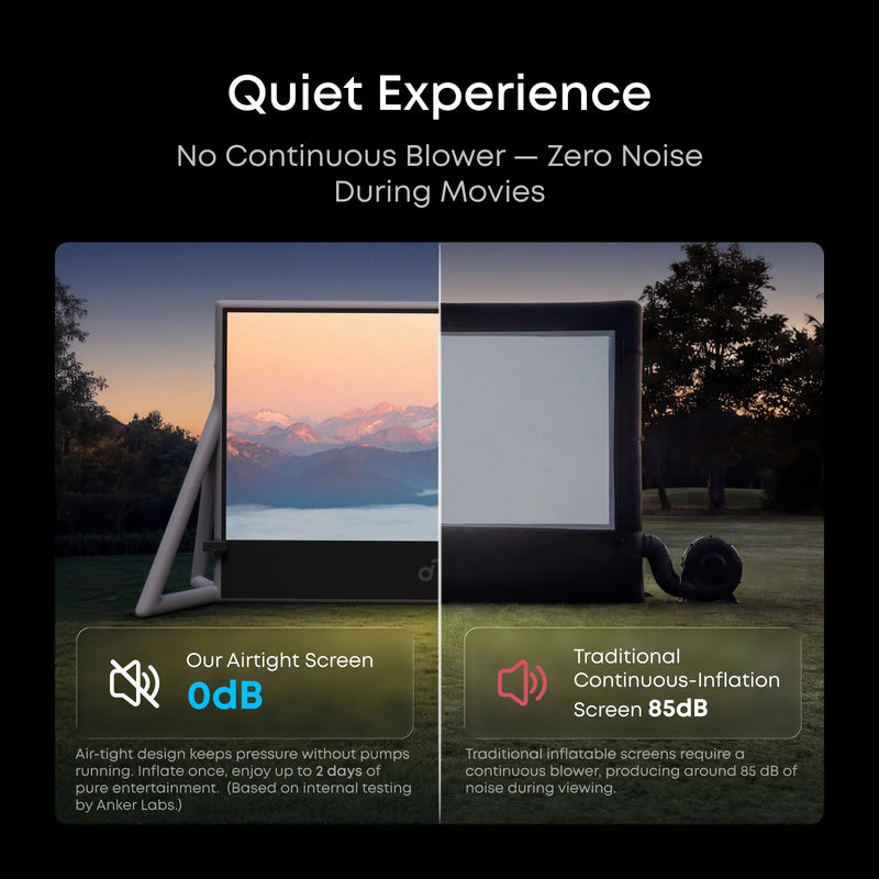 Anker Soundcore Nebula 200-Inch Inflatable Projector Screen Anker Soundcore Nebula 200-Inch Inflatable Projector Screen