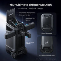 Anker Soundcore Nebula X1 Pro 4K Triple Laser Projector with Dolby Vision & 7.1.4 Dolby Atmos Audio Mobile Theater Station + 200" Inflatable Projector Screen