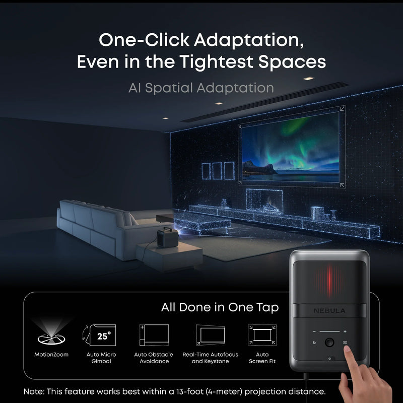 Anker Soundcore Nebula X1 - 4K Triple Laser Projector with Micro Gimbal - 3500 ANSI Lumens