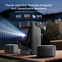 Anker Soundcore Nebula P1 - 1080P Portable Projector with Detachable Speakers - 650 ANSI Lumens