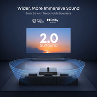 Anker Soundcore Nebula P1 - 1080P Portable Projector with Detachable Speakers - 650 ANSI Lumens