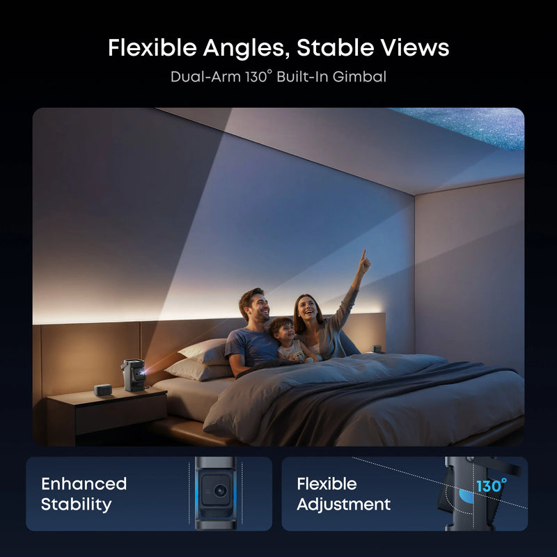 Anker Soundcore Nebula P1 - 1080P Portable Projector with Detachable Speakers - 650 ANSI Lumens