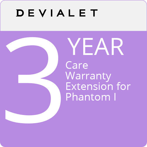 Devialet 3-Year Care Extended Warranty with ADP for Phantom I (Physical Card with Code)