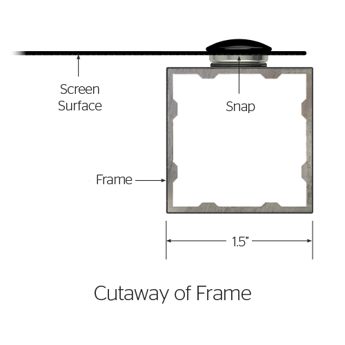 Da-Lite Da-Snap 34697V - 130" diag.(69x110) - [16:10] - HD Progressive ReView 0.9