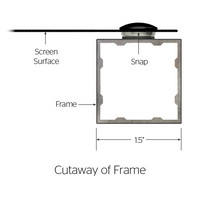 Da-Lite Da-Snap 21914V - 189" diag.(100x160) - [16:10] - HD Progressive 1.0