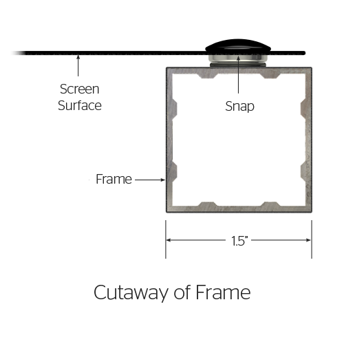Da-Lite Da-Snap 21914V - 189" diag.(100x160) - [16:10] - HD Progressive 1.0