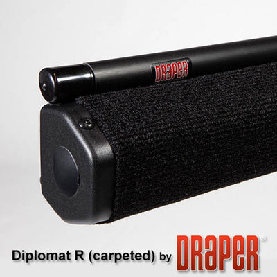 Draper 215015 Diplomat/R with Black Carpeted Case 120 diag. (72x96) - AV Format - 1.0 Gain