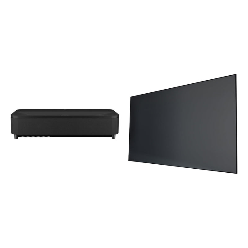 Epson LS800B EpiqVision 4K Ultra Short Throw Projector 4000 Lumen with built-in Yamaha Soundbar + Spectra Projection Vantage 110" UST ALR CLR Screen Bundle