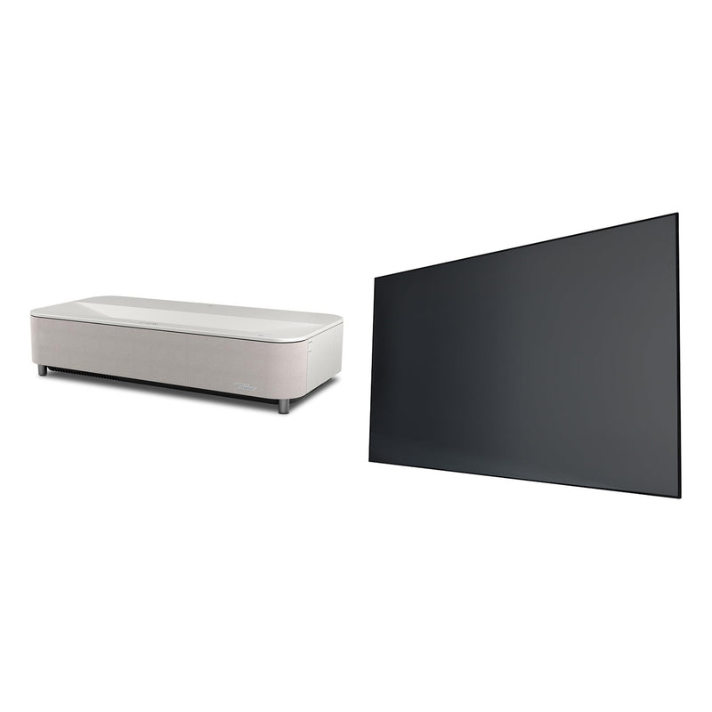 Epson LS970W LifeStudio Grand Plus 4K Ultra Short Throw Projector 4000 Lumen with built-in Bose Soundbar + Spectra Projection Vantage 110" UST ALR CLR Screen Bundle