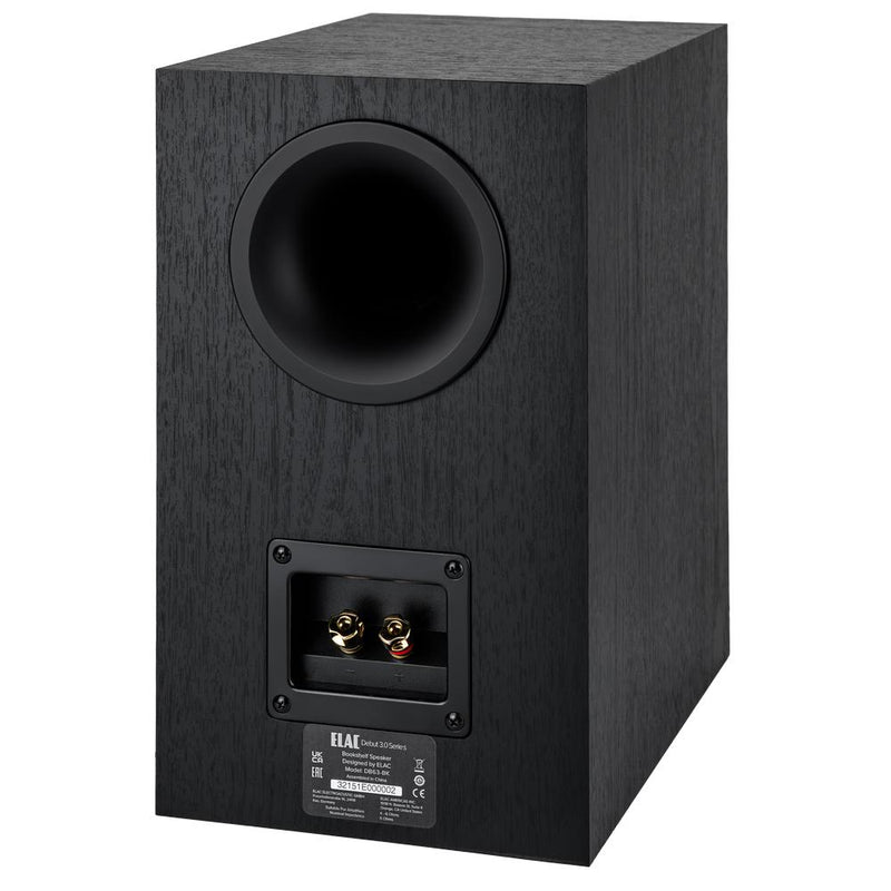ELAC DEBUT 3.0 - 6.5" Bookshelf Speakers (Black) DB63-BK - (Pair)