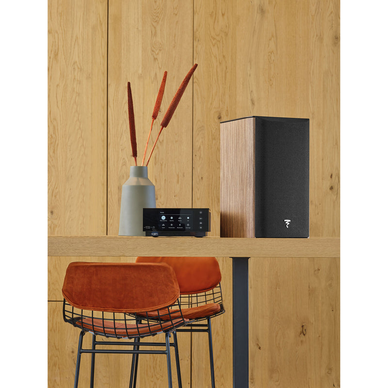 Focal Aria Evo X N1 Two-Way Bookshelf Speaker (Prime Walnut, Single)