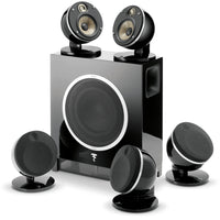 Focal Dôme Flax 5.1 Surround Sound System with Sub Air Wireless Subwoofer (Black)