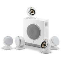 Focal Dôme Flax 5.1 Surround Sound System with Sub Air Wireless Subwoofer (White)