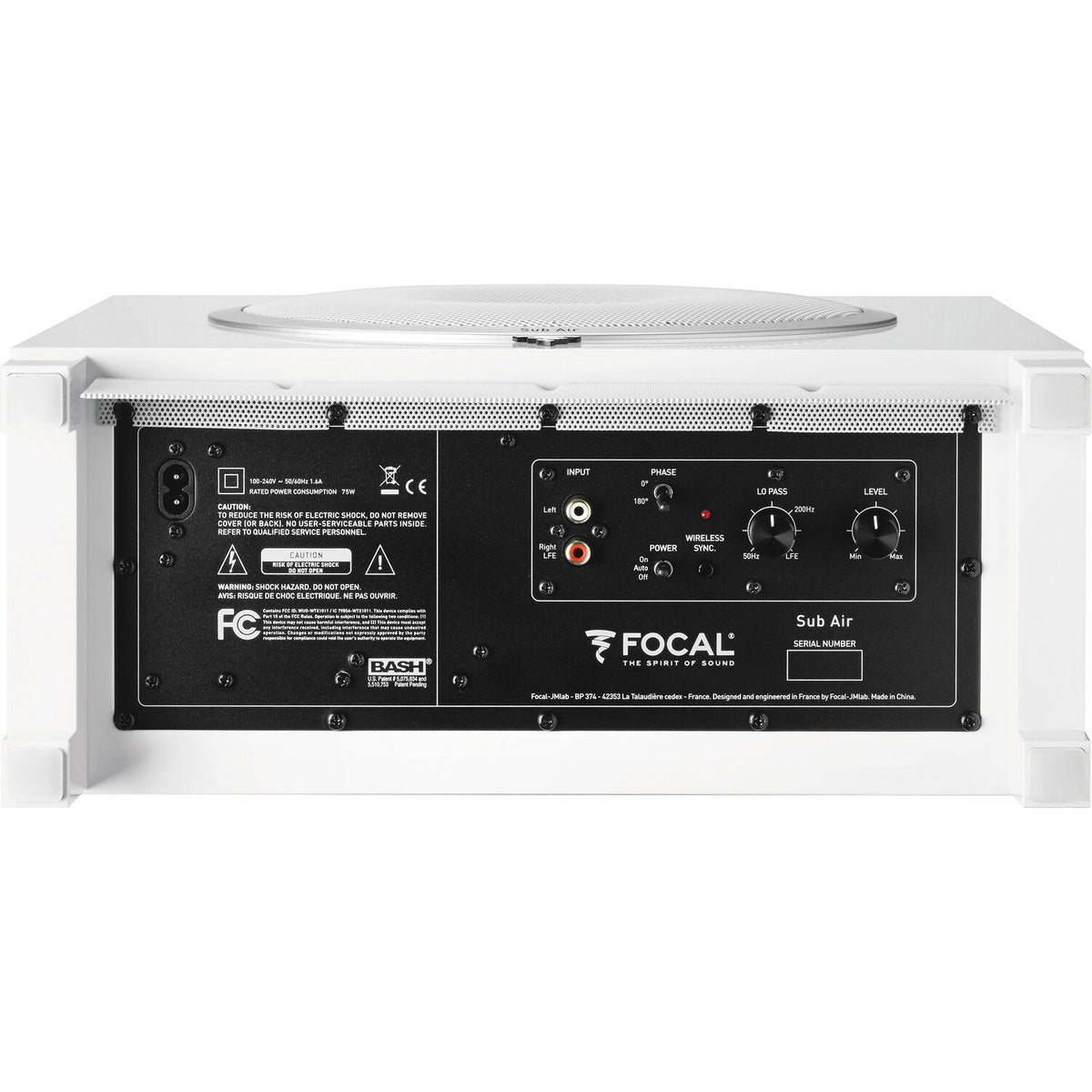 Focal Dôme Flax 5.1 Surround Sound System with Sub Air Wireless Subwoofer (White)