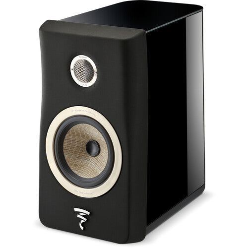 Focal Kanta N1 Bookshelf Speaker (High-Gloss Black & Black, Single)