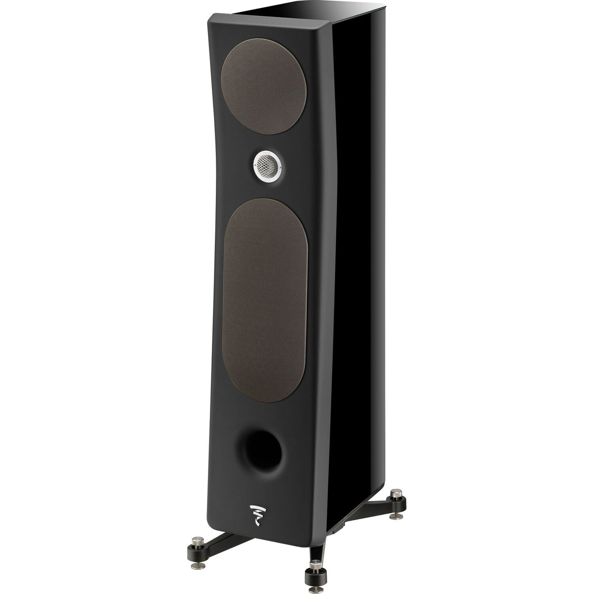 Focal Kanta N2 Floorstanding Speaker (High-Gloss Black & Black, Single)