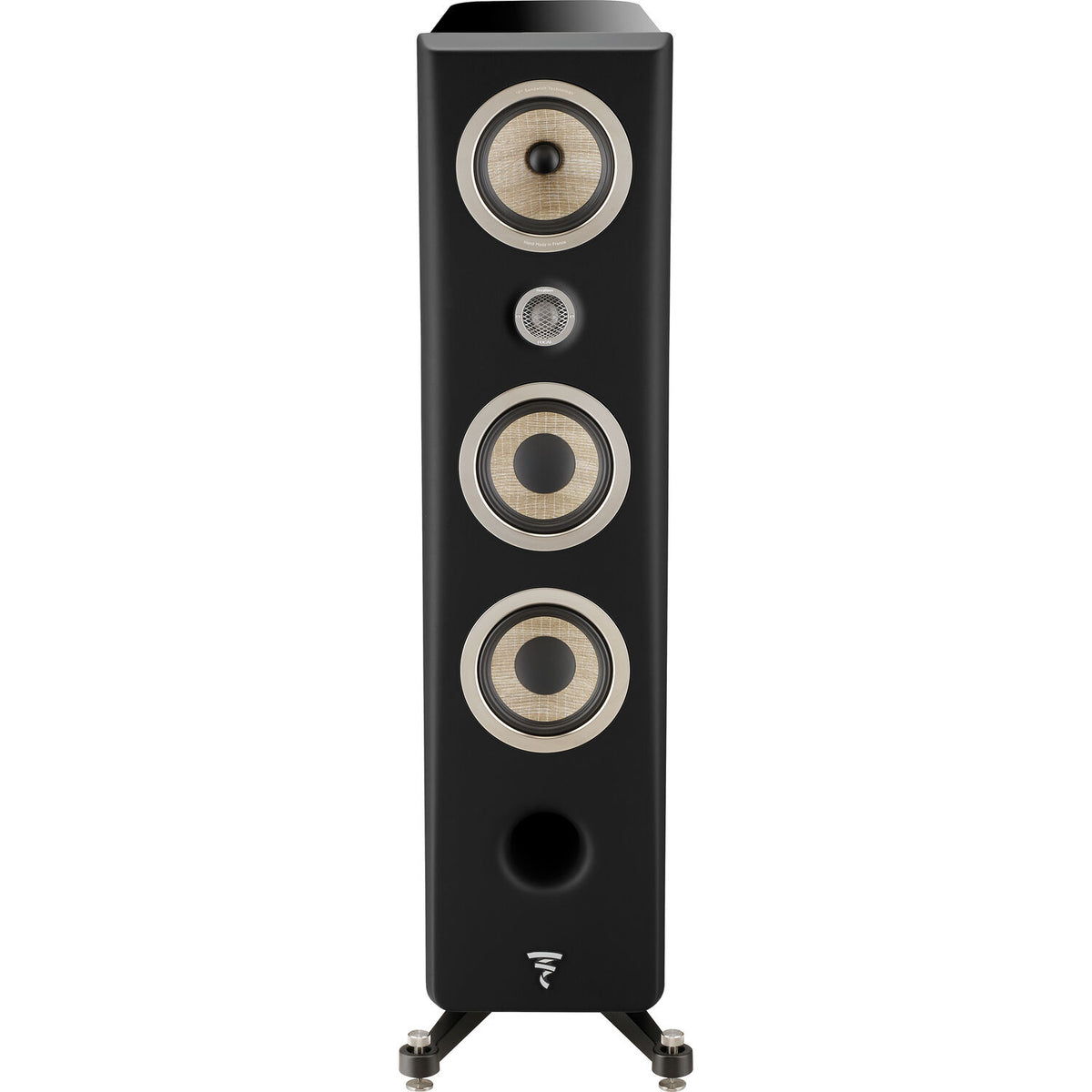 Focal Kanta N2 Floorstanding Speaker (High-Gloss Black & Black, Single)