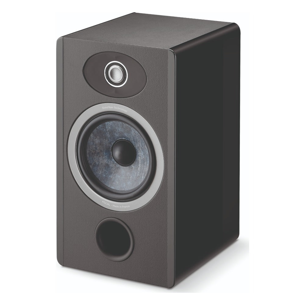 Focal Omada N1 2-Way Bookshelf Speaker (High-Gloss Black, Pair)