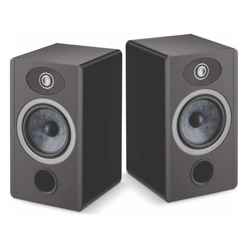 Focal Omada N1 2-Way Bookshelf Speaker (High-Gloss Black, Pair)