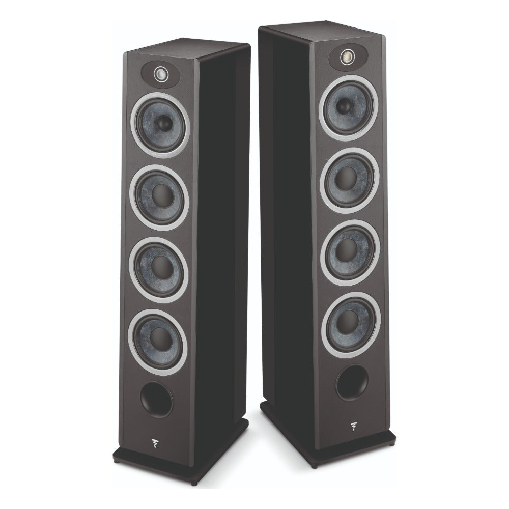 Focal Omada N3 3-Way Floorstanding Speaker (High-Gloss Black, Single)