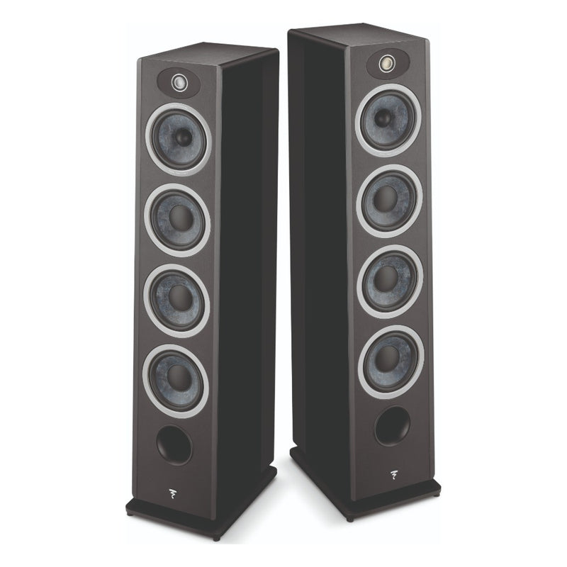 Focal Omada N3 3-Way Floorstanding Speaker (High-Gloss Black, Single)