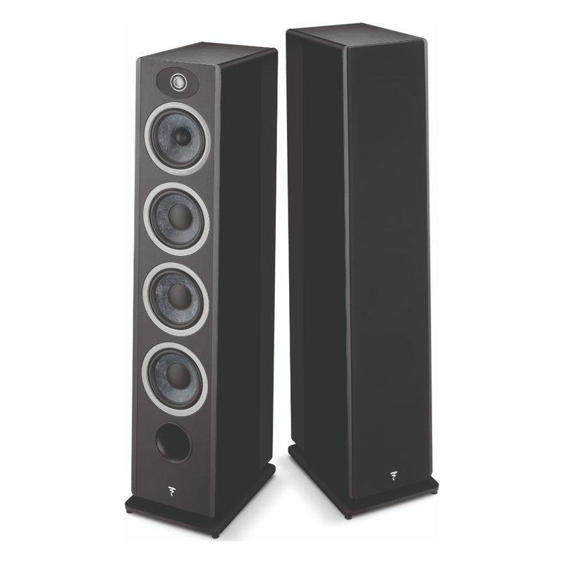 Focal Omada N3 3-Way Floorstanding Speaker (High-Gloss Black, Single)