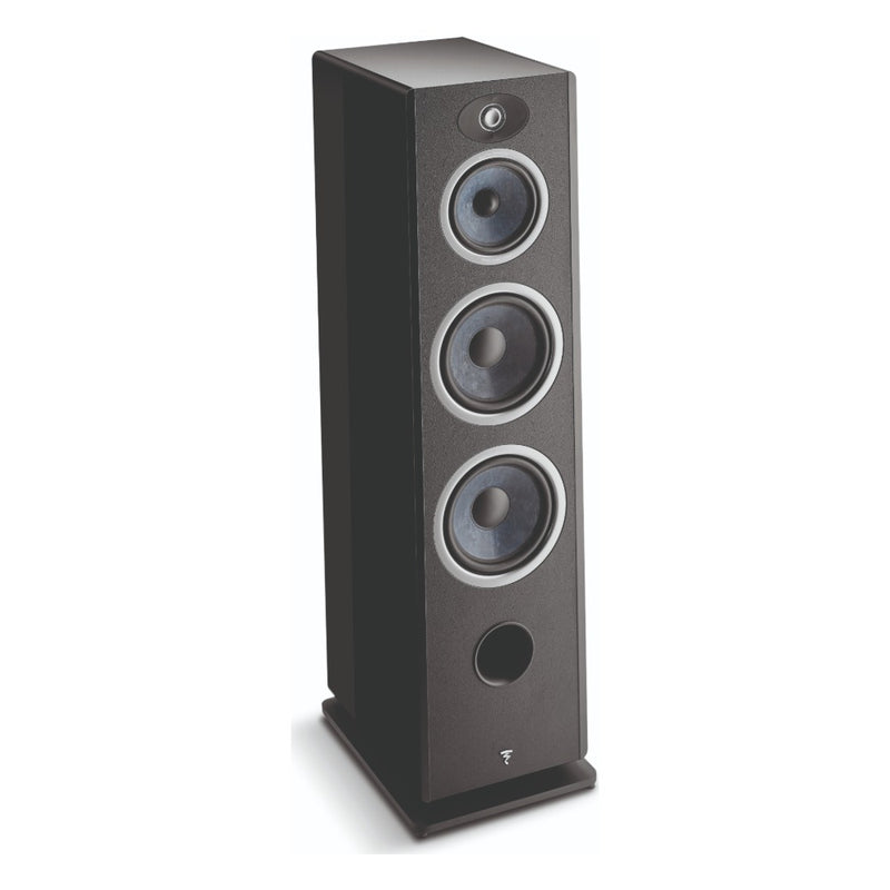 Focal Omada N4 3-Way Floorstanding Speaker (High-Gloss Black, Single)