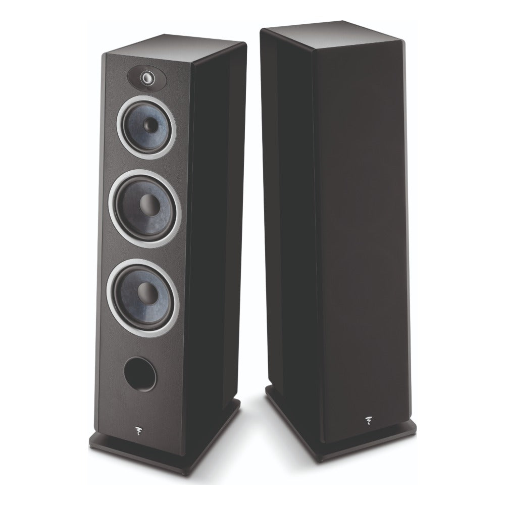 Focal Omada N4 3-Way Floorstanding Speaker (High-Gloss Black, Single)