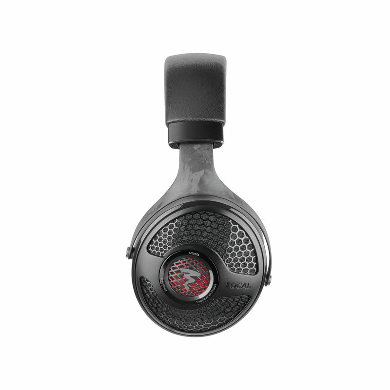 Focal Utopia Headphones Premium Reference Open-Back Hi-Fi Real Leather Headband Black