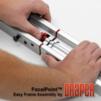 Draper 385112 FocalPoint (black) 110 diag. (54x96) - HDTV [16:9] - CineFlex CH1200V 1.2 Gain
