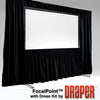 Draper 385108 FocalPoint (black) 220 diag. (108x192) - HDTV [16:9] - Matt White XT1000VB 1.0 Gain