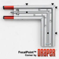 Draper 385112 FocalPoint (black) 110 diag. (54x96) - HDTV [16:9] - CineFlex CH1200V 1.2 Gain