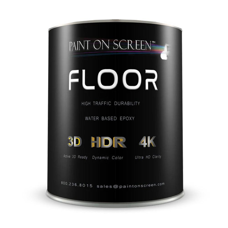 Projector Screen Paint - Floor - Projection Floor Coating - Grey - Gallon - G00FLOOR-Grey