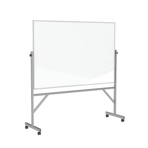 Ghent 77.25" x 78.125" Aluminum Frame Reversible Acrylate Marker/Acrylate Marker w/ 4 Markers & Eraser