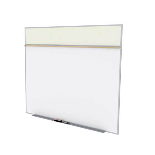 Ghent-SPC512A-V-185 - 5'x12' Style A Combination - Porcelain Magn Whtb ...