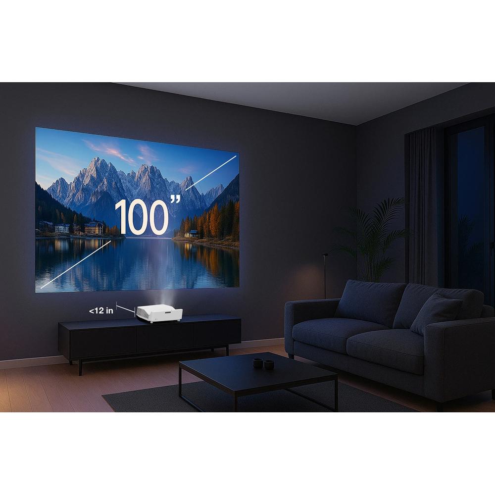 Optoma GT4000UHD 4K Ultra Short Throw Laser Projector with 4000 Lumens