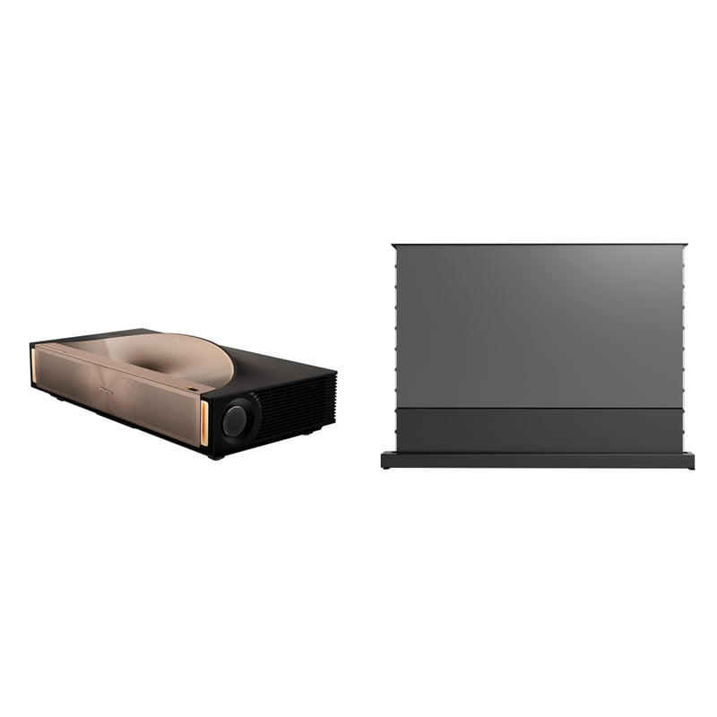 Hisense L9Q + Spectra Projection Equinox 133" UST Floor Rising Screen Bundle