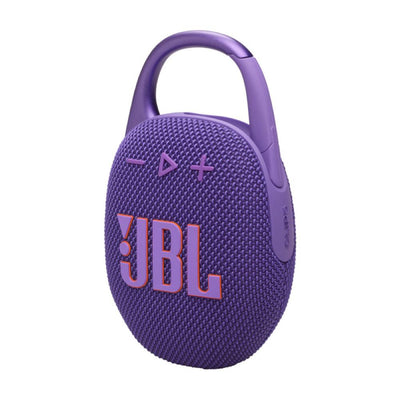 JBL Clip 5 Portable speaker with Bluetooth, built-in battery, waterproof and dustproof - Purple