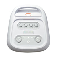JBL PartyBox Stage 320 Portable party speaker - JBL Pro Sound, lightshow, splashproof, telescopic handle, wheels - White