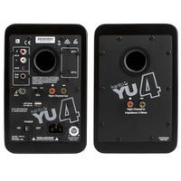 Kanto Living YU4 2-Way Powered Bookshelf Speakers (Matte Black, Pair)