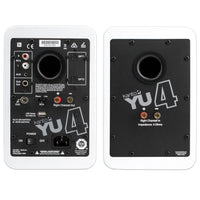 Kanto Living YU4 2-Way Powered Bookshelf Speakers (Matte White, Pair)