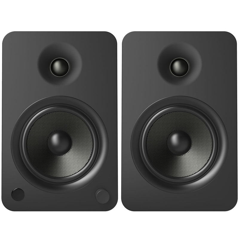 Kanto Living YU6 2-Way Powered Bookshelf Speakers (Matte Black, Pair)