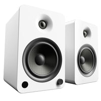 Kanto Living YU6 2-Way Powered Bookshelf Speakers (Matte White, Pair)