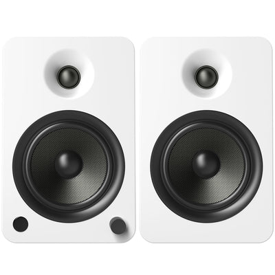 Kanto Living YU6 2-Way Powered Bookshelf Speakers (Matte White, Pair)