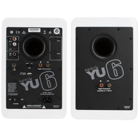 Kanto Living YU6 2-Way Powered Bookshelf Speakers (Matte White, Pair)