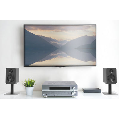 Kanto Living YUP4 2-Way Bookshelf Speakers (Matte Black, Pair)