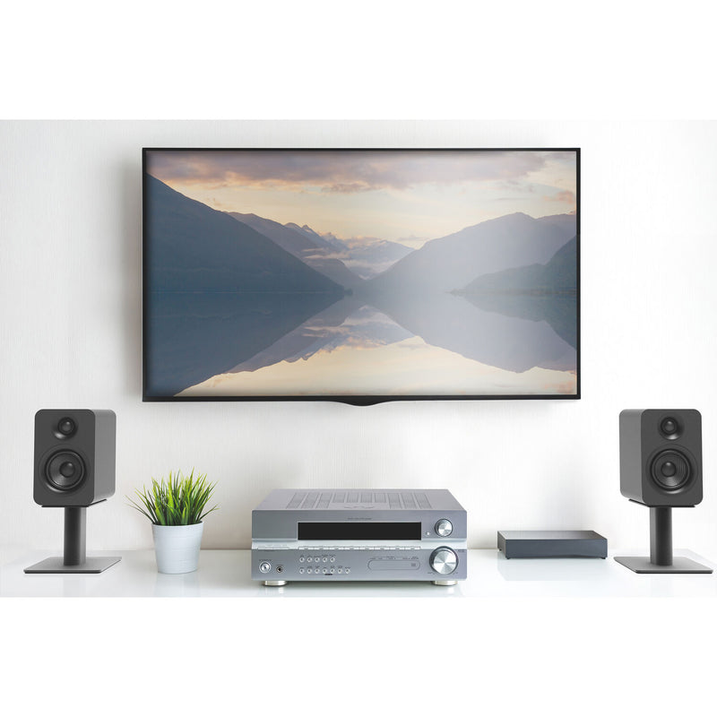 Kanto Living YUP4 2-Way Bookshelf Speakers (Matte Black, Pair)