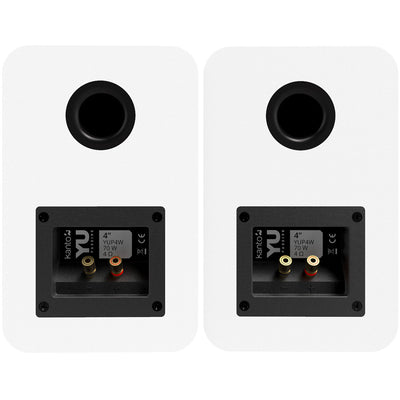 Kanto Living YUP4 2-Way Bookshelf Speakers (Matte White, Pair)