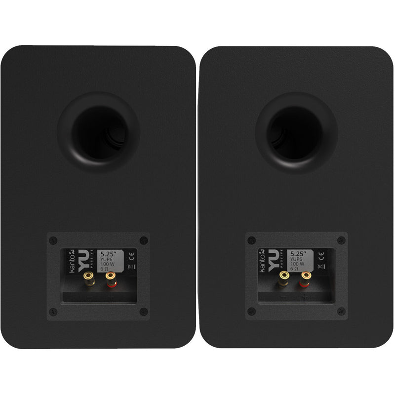 Kanto Living YUP6 2-Way Bookshelf Speakers (Matte Black, Pair)