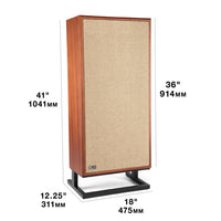 KLH Model 7 Floorstanding Speakers - West African Mahogany - (Pair)